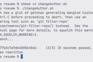 修改Git已提交推送的记录用户名作者名邮箱-诚哥博客